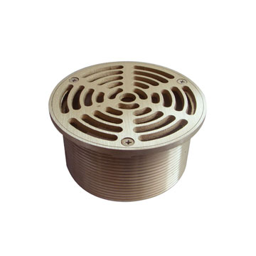 Bronze Round Floor Drains 4"x5 X 1 7/8"H